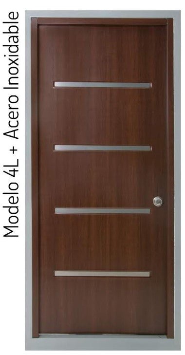 Puertas Polimetalicas Everdoor en Caoba