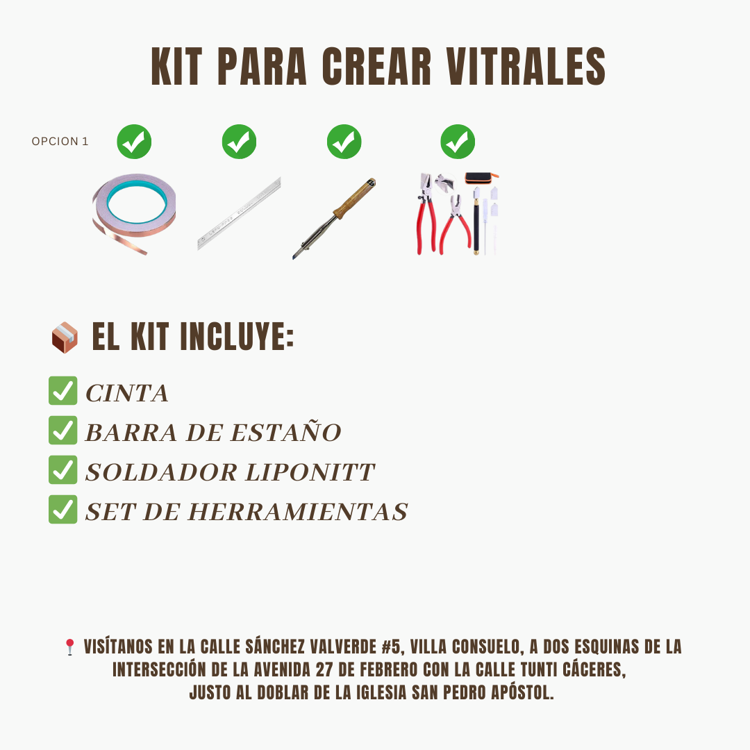Kit para fabricar vitrales 3