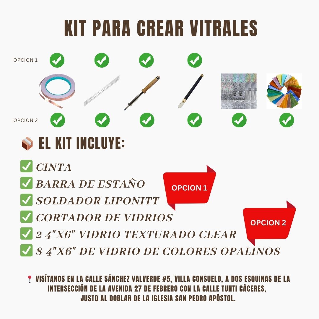 Kit para vitrales