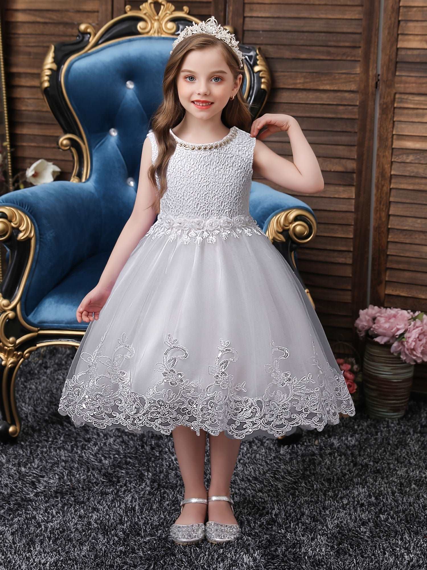 Princesa Vestido De Encaje Para Bebe Princesa Vestidos De Boda