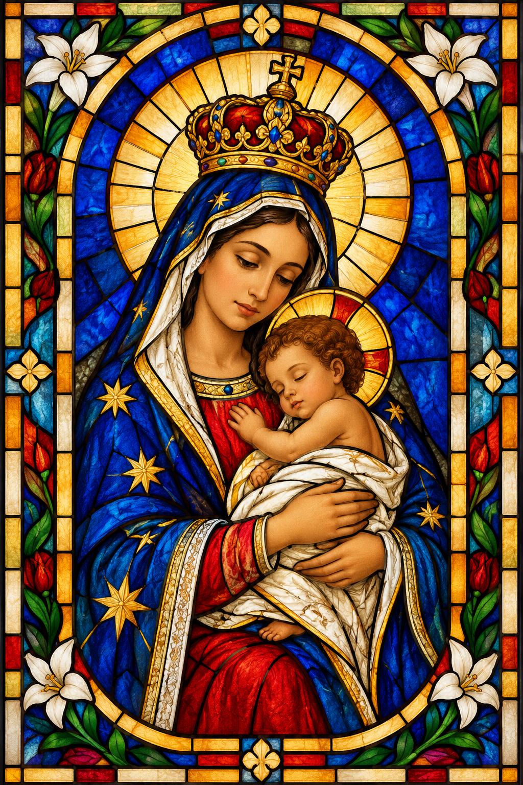 REL-003 Virgen de la Altagracia, interpretación artística