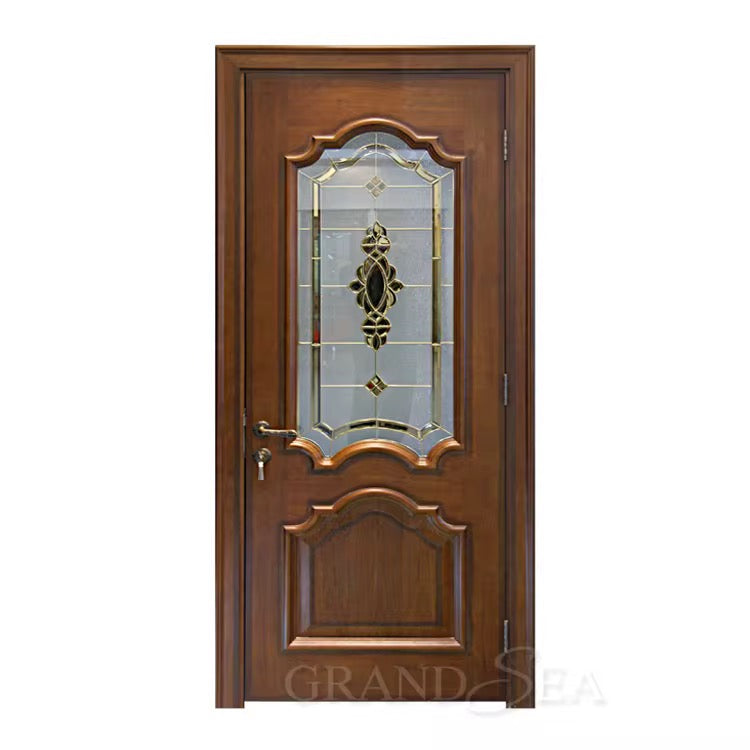 Vitral Decorativo para Puertas - Diseño Geométrico Elegante
