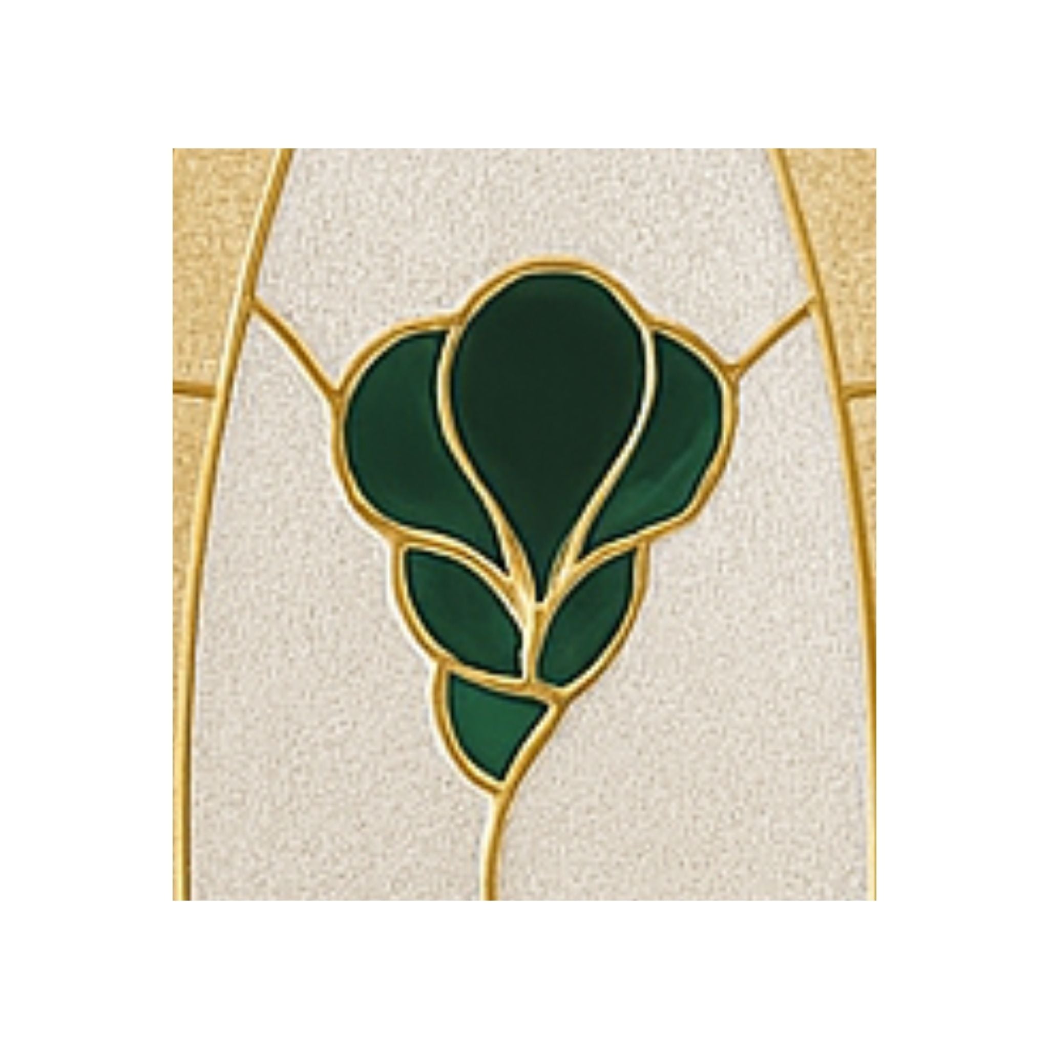 Vitral Rosa Verde para Puerta | Fabricación de Vitrales ArteFusion Creativa Santo Domingo