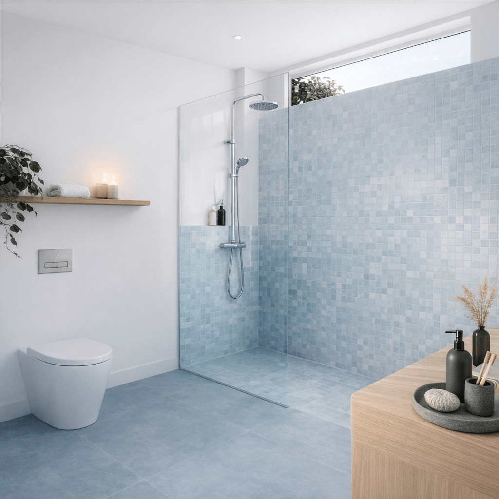 Mampara de Ducha Fija Premium – Vidrio Templado 10mm (Varias Medidas)