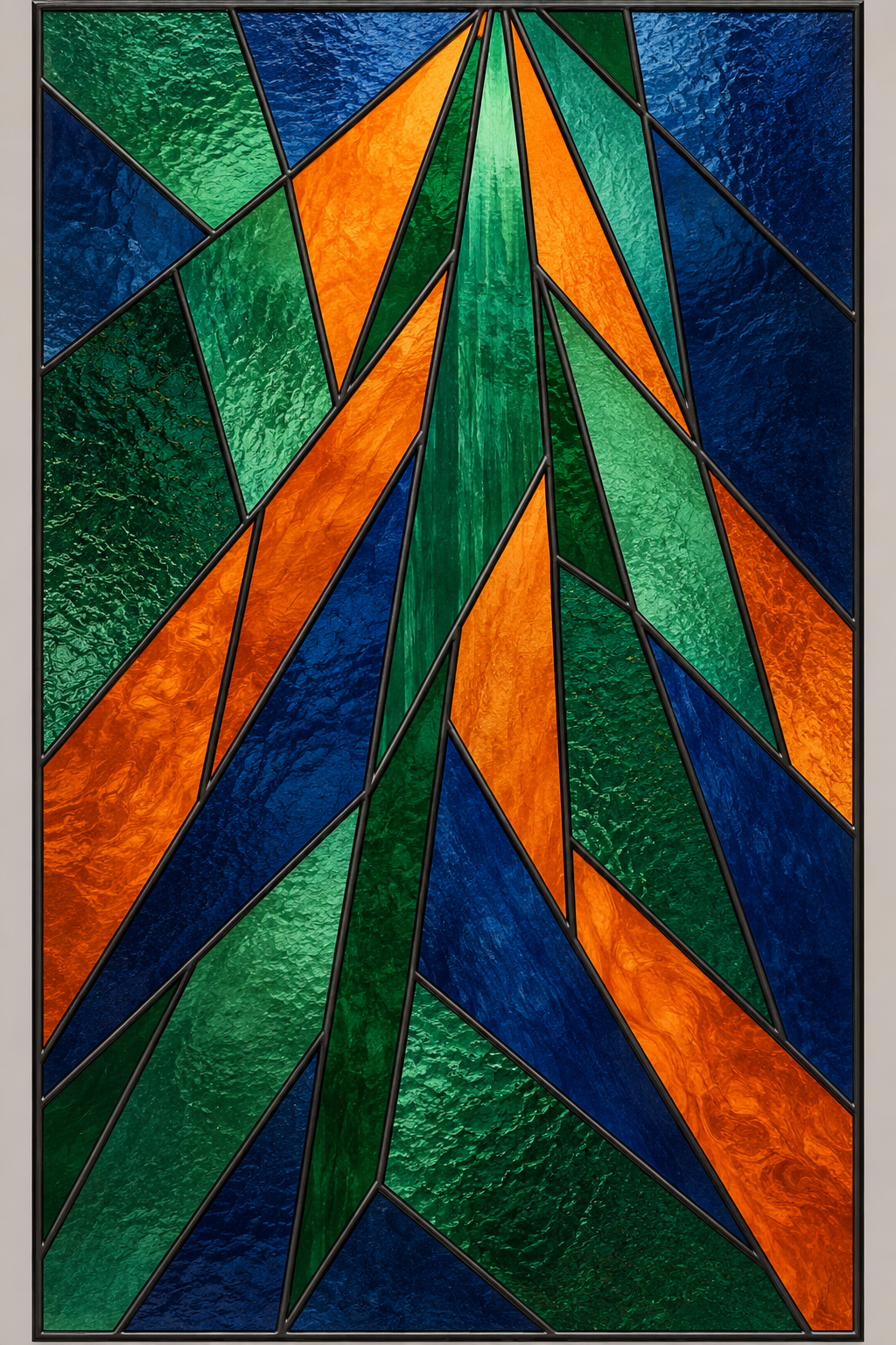 Referencia ABS-005: vitral abstractos y contemporáneos