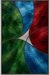 Referencia ABS-007: vitral abstractos y contemporáneos