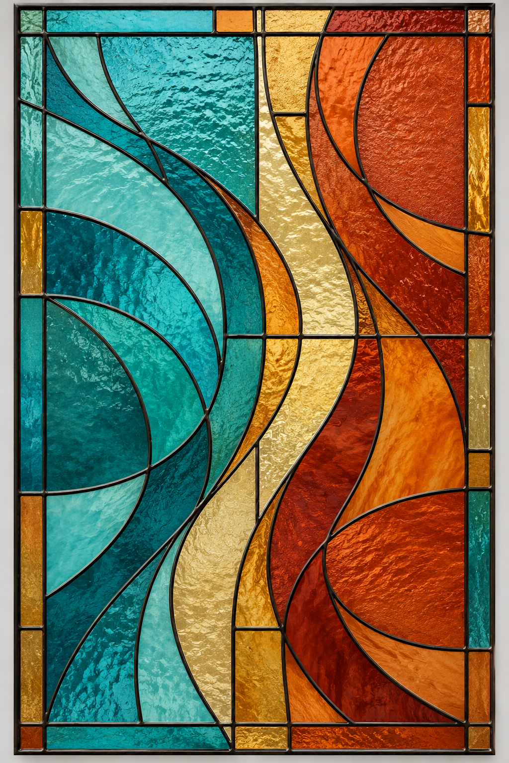 Referencia ABS-010: vitral abstractos y contemporáneos