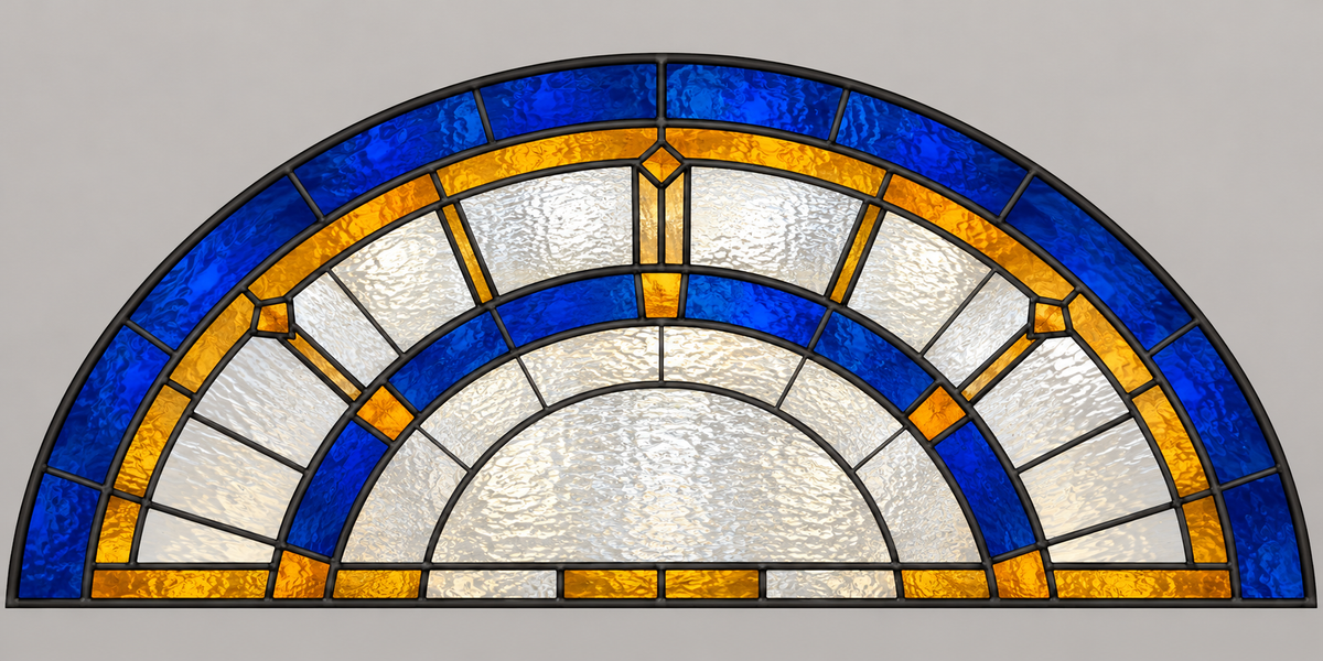 Referencia ARC-003: vitral para arcos sobre puertas