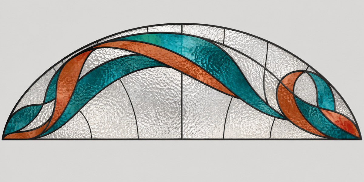 Referencia ARC-007: vitral para arcos sobre puertas