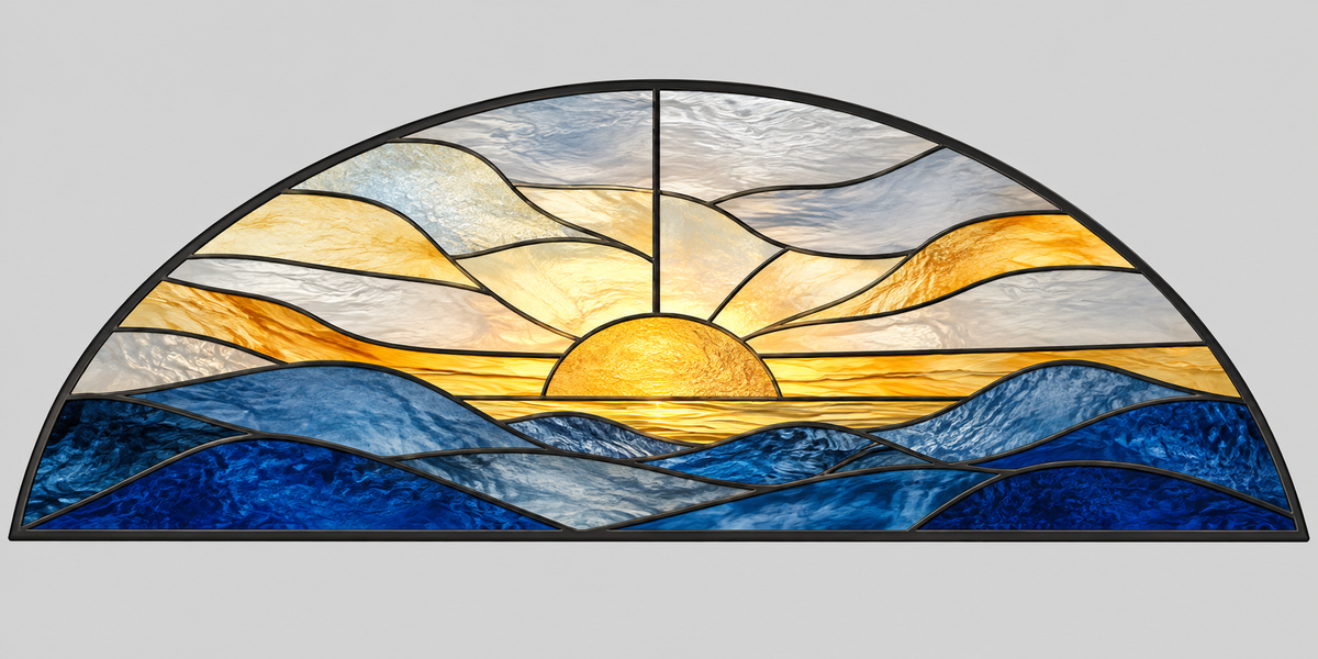 Referencia ARC-010: vitral para arcos sobre puertas