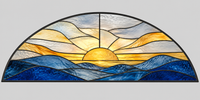 Referencia ARC-010: vitral para arcos sobre puertas