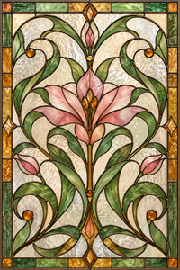 Referencia CLA-001: vitral clásicos y ornamentales