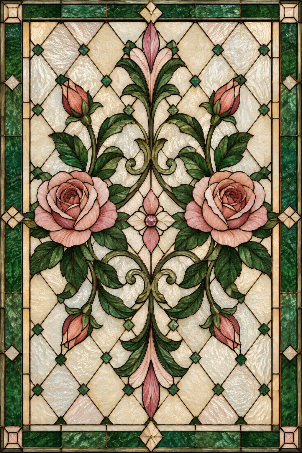Referencia CLA-005: vitral clásicos y ornamentales