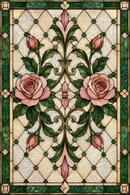 Referencia CLA-005: vitral clásicos y ornamentales