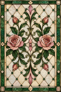 Referencia CLA-005: vitral clásicos y ornamentales
