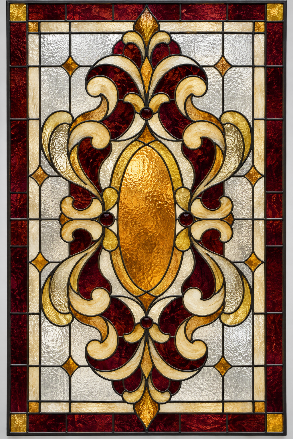 Referencia CLA-007: vitral clásicos y ornamentales