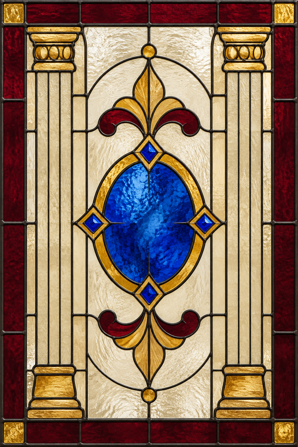 Referencia CLA-010: vitral clásicos y ornamentales