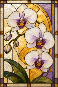 Referencia FLR-003: vitral florales y de naturaleza