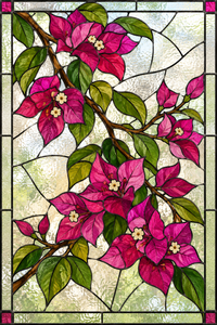Referencia FLR-005: vitral florales y de naturaleza