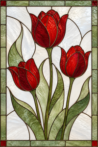 Referencia FLR-009: vitral florales y de naturaleza