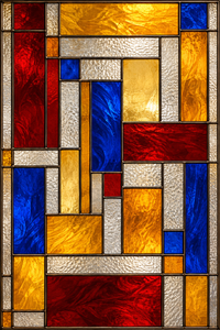 Referencia GEO-001: vitral geométricos y modernos