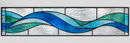 Referencia TRG-004: vitral para tragaluces horizontales sobre puertas