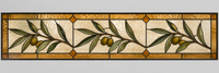 Referencia TRG-006: vitral para tragaluces horizontales sobre puertas