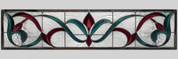 Referencia TRG-007: vitral para tragaluces horizontales sobre puertas