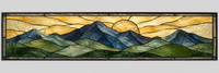 Referencia TRG-009: vitral para tragaluces horizontales sobre puertas