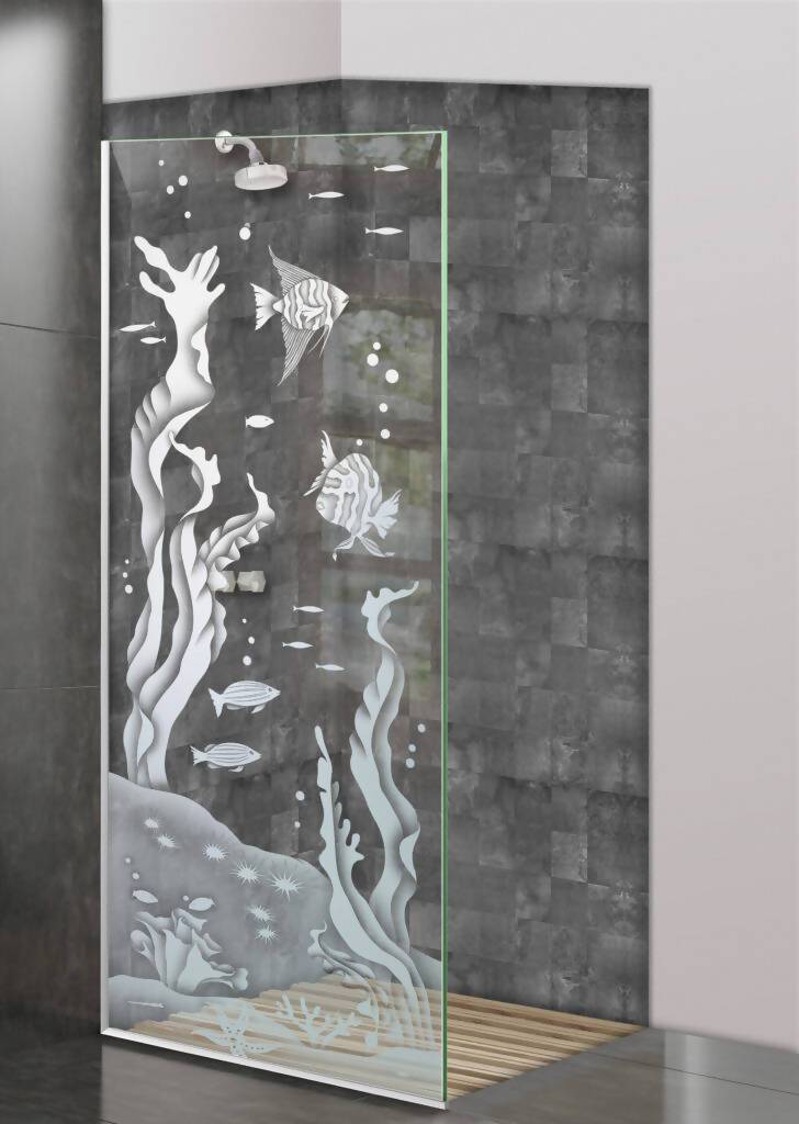 Mampara con diseño de peces: ¡haz que tus paredes cobren vida con nuestro diseño de peces coloridos que te harán sentir en un arrecife de coral!