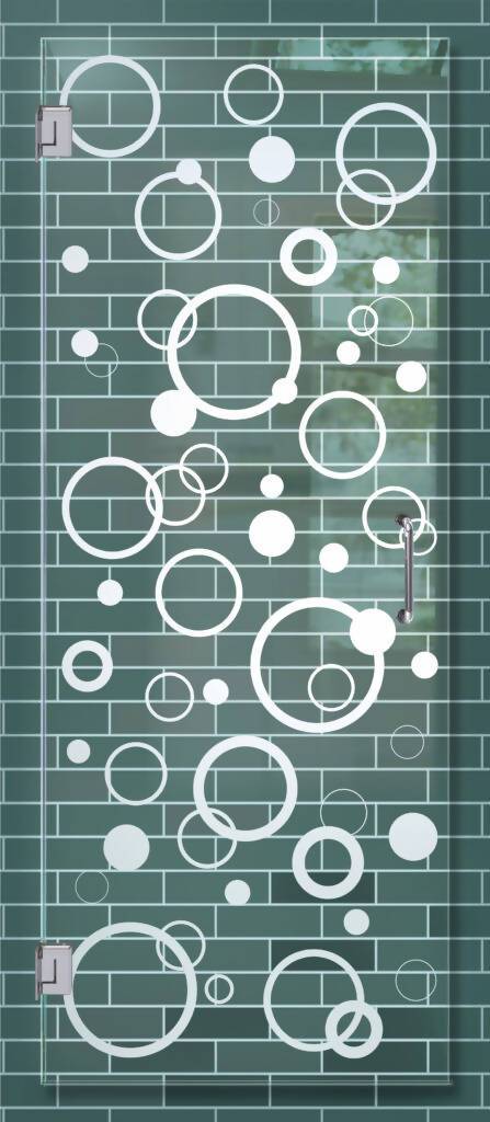 Mampara con diseño de círculos: ¡agrega un toque de estilo y simplicidad a tus espacios con nuestro diseño exclusivo de círculos!