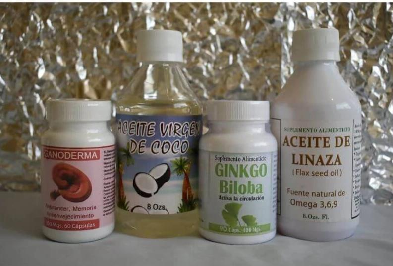 Ganoderma, Aceite de Coco, Ginkgo Biloba y Aceite de Linaza - VillaCon Online