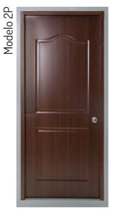 TechnoPuertas | Everdoor Modelo 2P Caoba - VillaCon Online