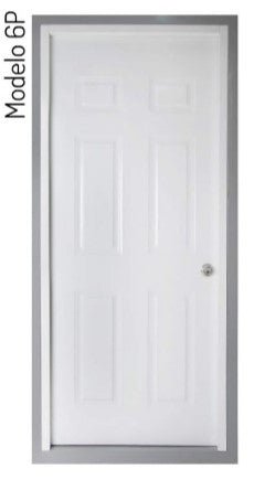Puerta Everdoor 6P blanca: seguridad y estilo